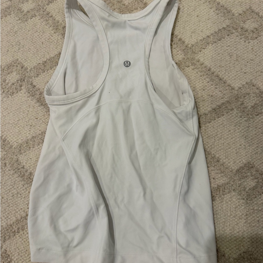 lululemon athletica White Performance Racerback Tank - Picture 2 of 3
